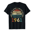 Awesome Since January 1961 65 Year Old T-Shirt - Unique Graphic Men Women - T-Shirt, Sweatshirt, Hoodie