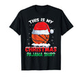 This Is My Pajama Basketball Santa Hat T-Shirt - Graphic Print Unisex - T-Shirt, Sweatshirt, Hoodie