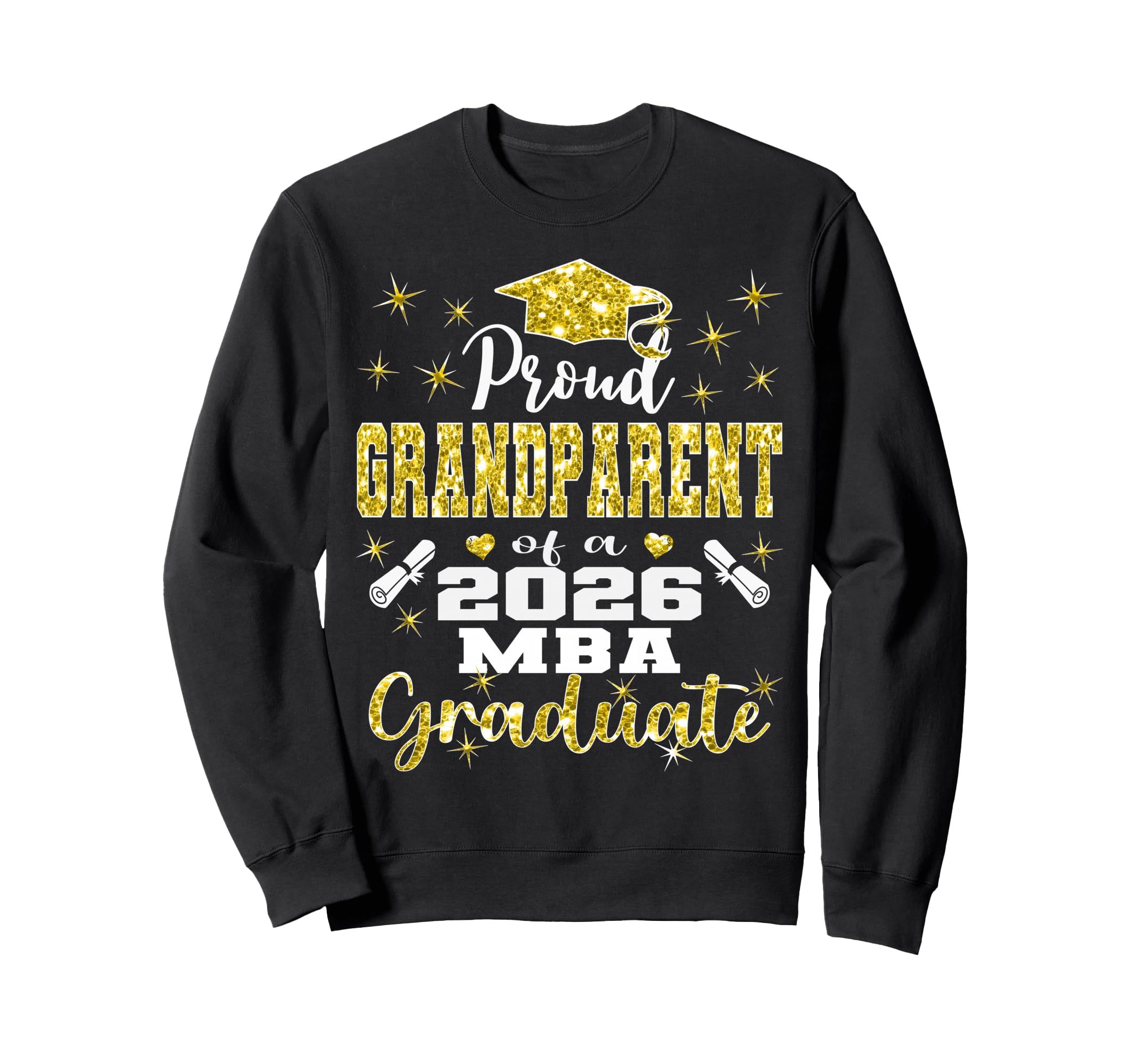 Proud Grandparent Class 2026 Mba Sweatshirt - Aesthetic Graphic Men Women - T-Shirt, Sweatshirt, Hoodie