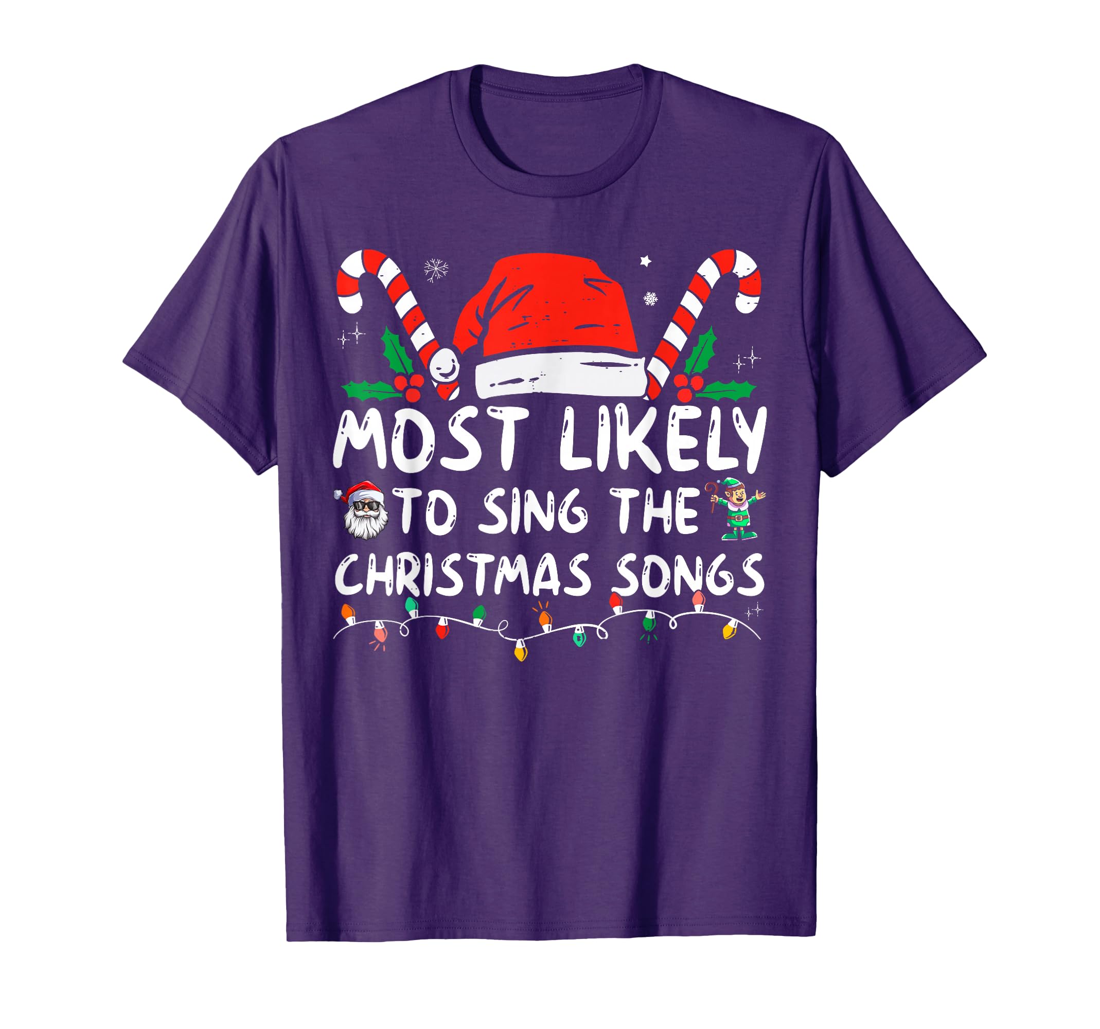 Most Likely To Sing Songs Matching T-Shirt - Minimalist Print Men Women - T-Shirt, Sweatshirt, Hoodie