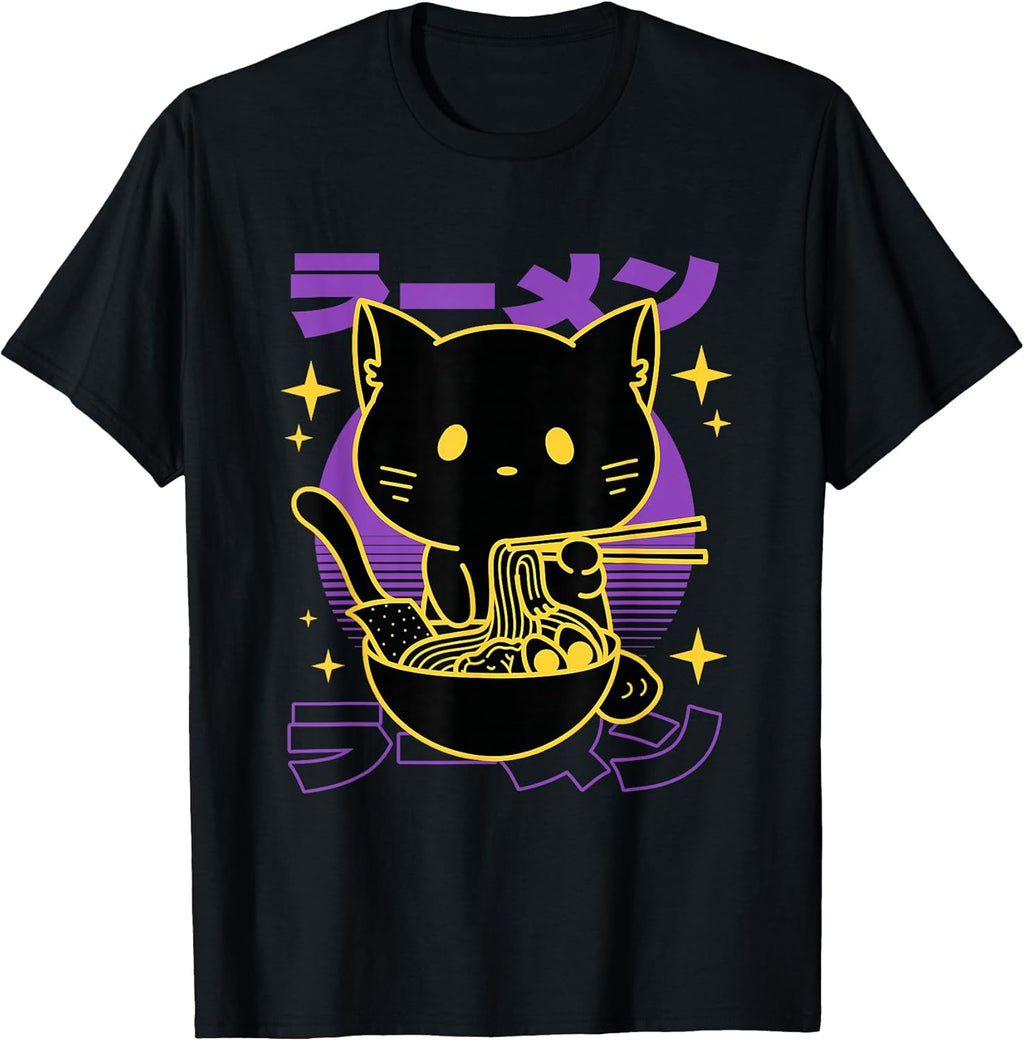 Neko Japanese Food Anime Kawaii - Adult & Kids T-Shirts, Sweatshirts & Hoodies apparel design preview 1