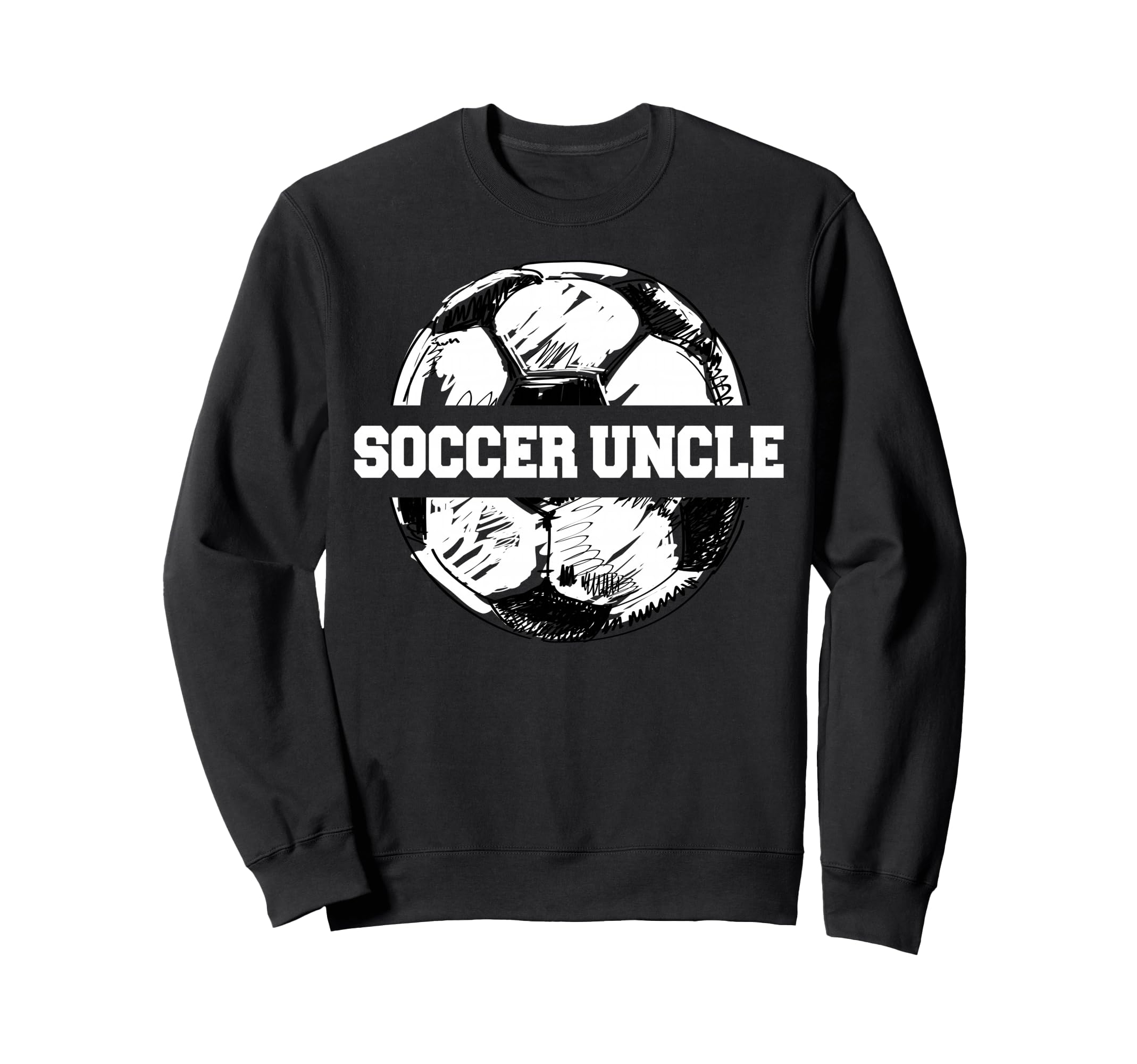 Soccer Uncle Funny Sketch Split Sweatshirt - Aesthetic Graphic Unisex - T-Shirt, Sweatshirt, Hoodie