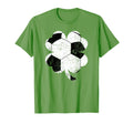 Soccer Shamrock Four Leaf Clover St T-Shirt - Aesthetic Graphic for Adults - T-Shirt, Sweatshirt, Hoodie