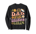Dad Birthday Rainbow Flower Sweatshirt - Unique Graphic for Adults - T-Shirt, Sweatshirt, Hoodie