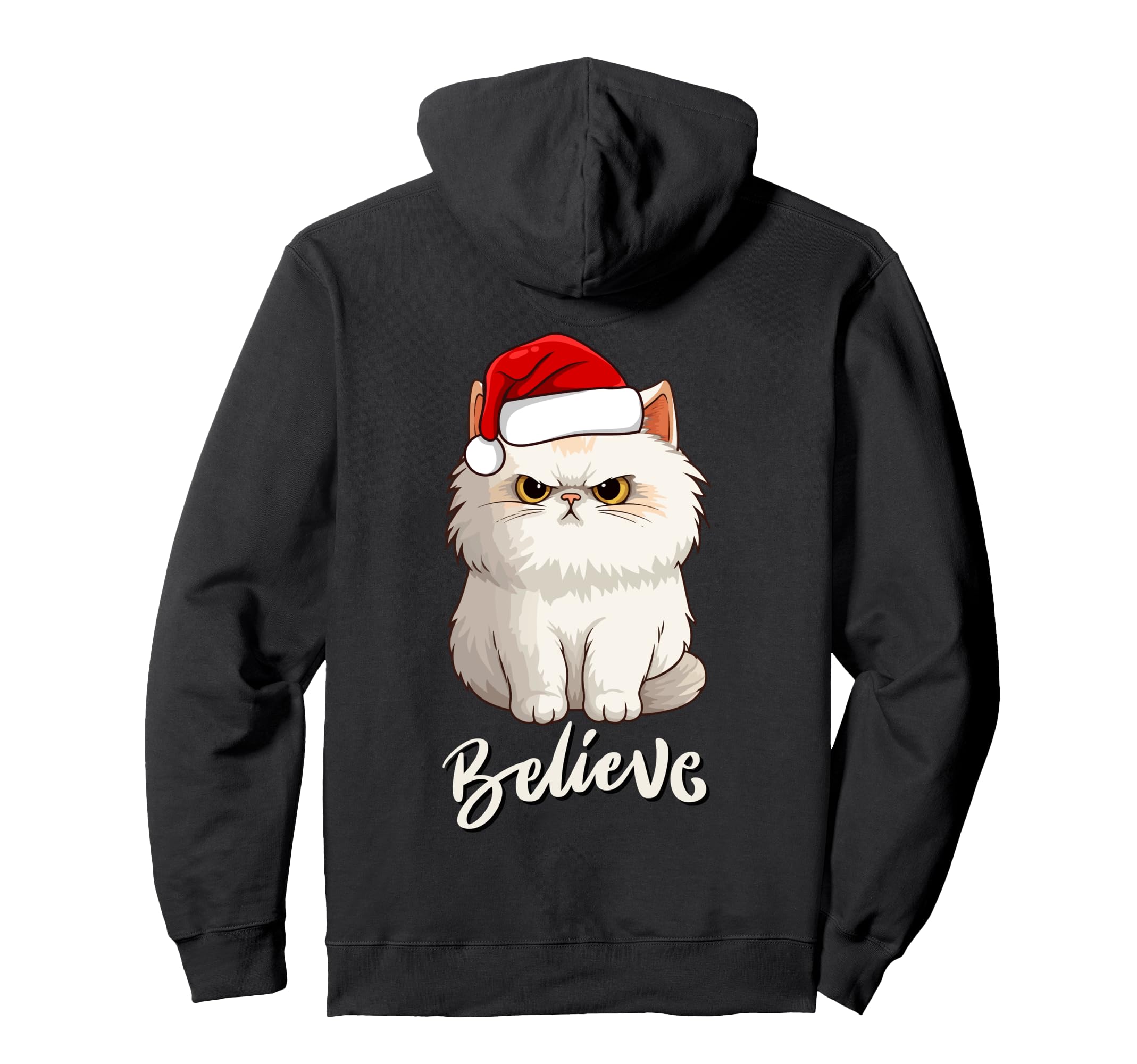 Funny Cat Believe Hat Cat Teen Or Hoodie - Casual Everyday Wear for Adults - T-Shirt, Sweatshirt, Hoodie
