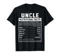 Uncle Nutritional Facts Funny Uncle T-Shirt - Minimalist Print for Adults - T-Shirt, Sweatshirt, Hoodie