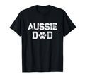 Aussie Dad Paw Australian Shepherd Dog T-Shirt - Minimalist Print Unisex - T-Shirt, Sweatshirt, Hoodie