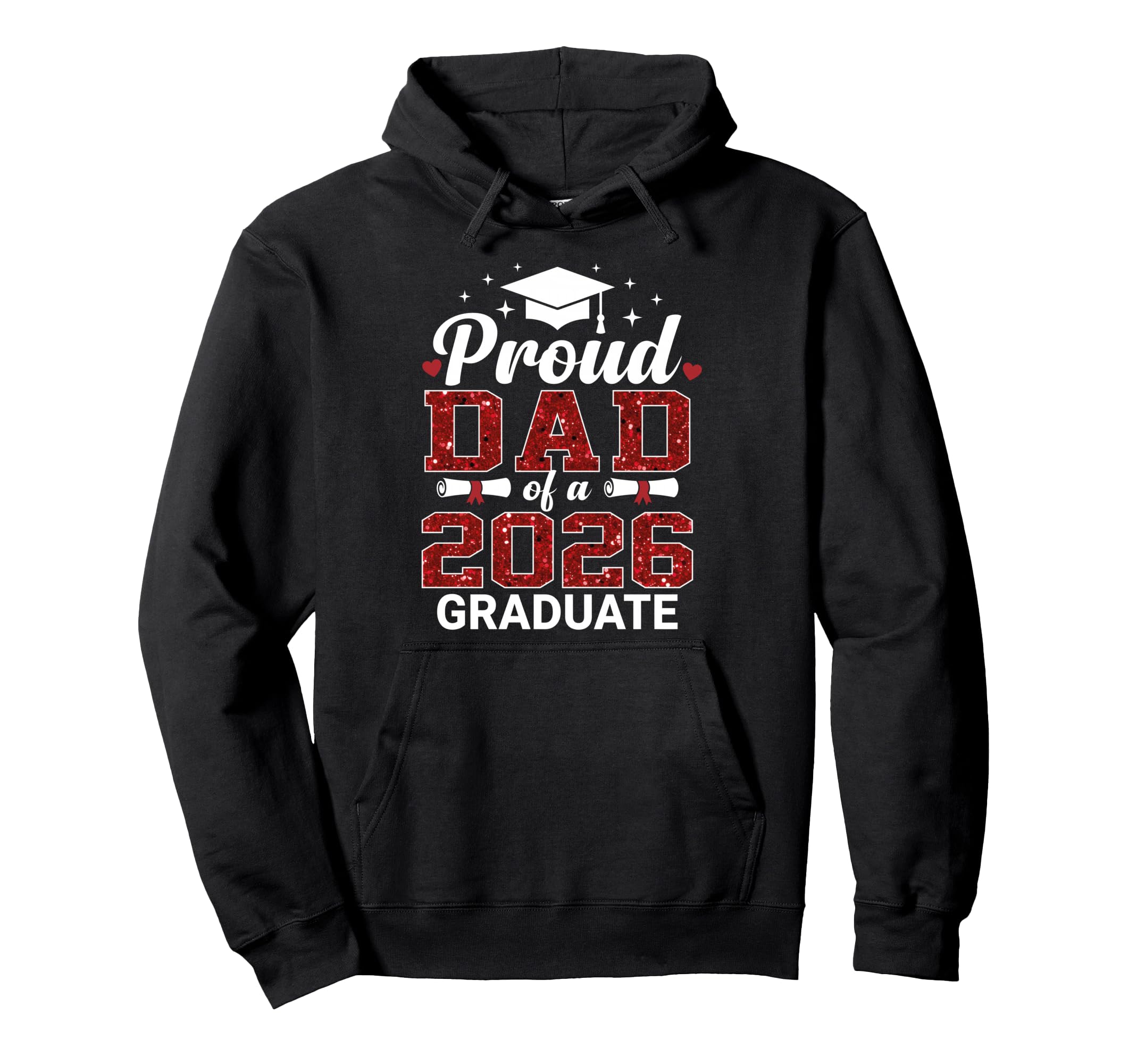 Proud Dad 2026 Graduate Class 2026 Hoodie - Unique Graphic Men Women - T-Shirt, Sweatshirt, Hoodie