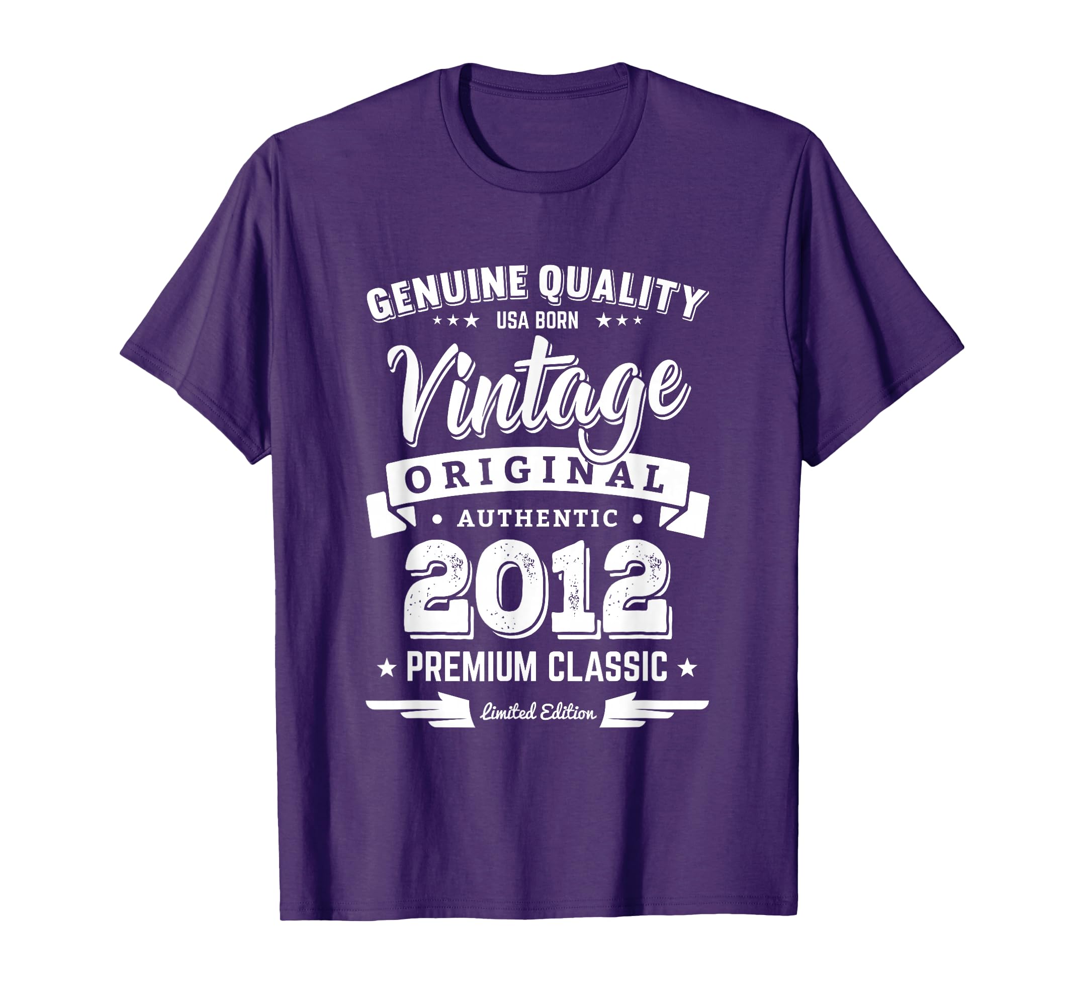 Born 2012 Birthday Made 2012 Shirts T-Shirt - Custom Art Print Men Women - T-Shirt, Sweatshirt, Hoodie