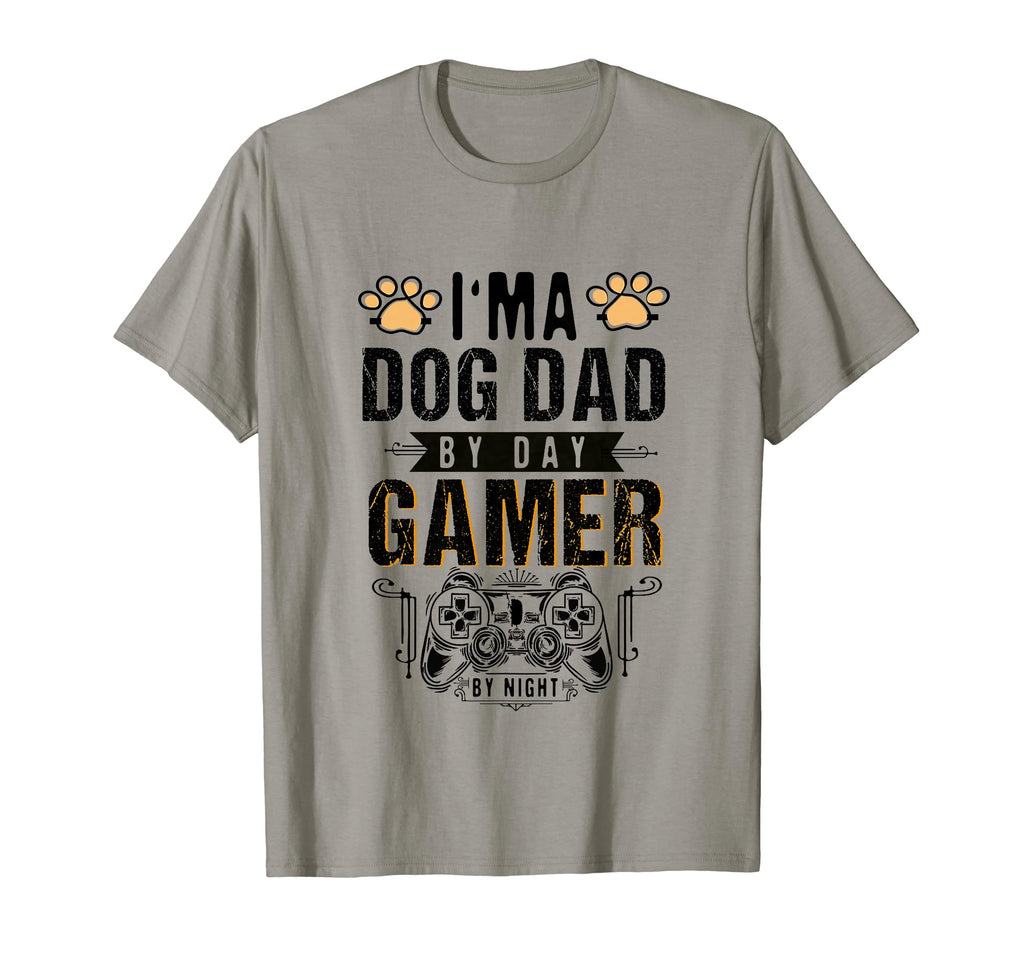 Mens Dog Dad Day Gamer Night Fathers T-Shirt - Minimalist Print for Adults - T-Shirt, Sweatshirt, Hoodie