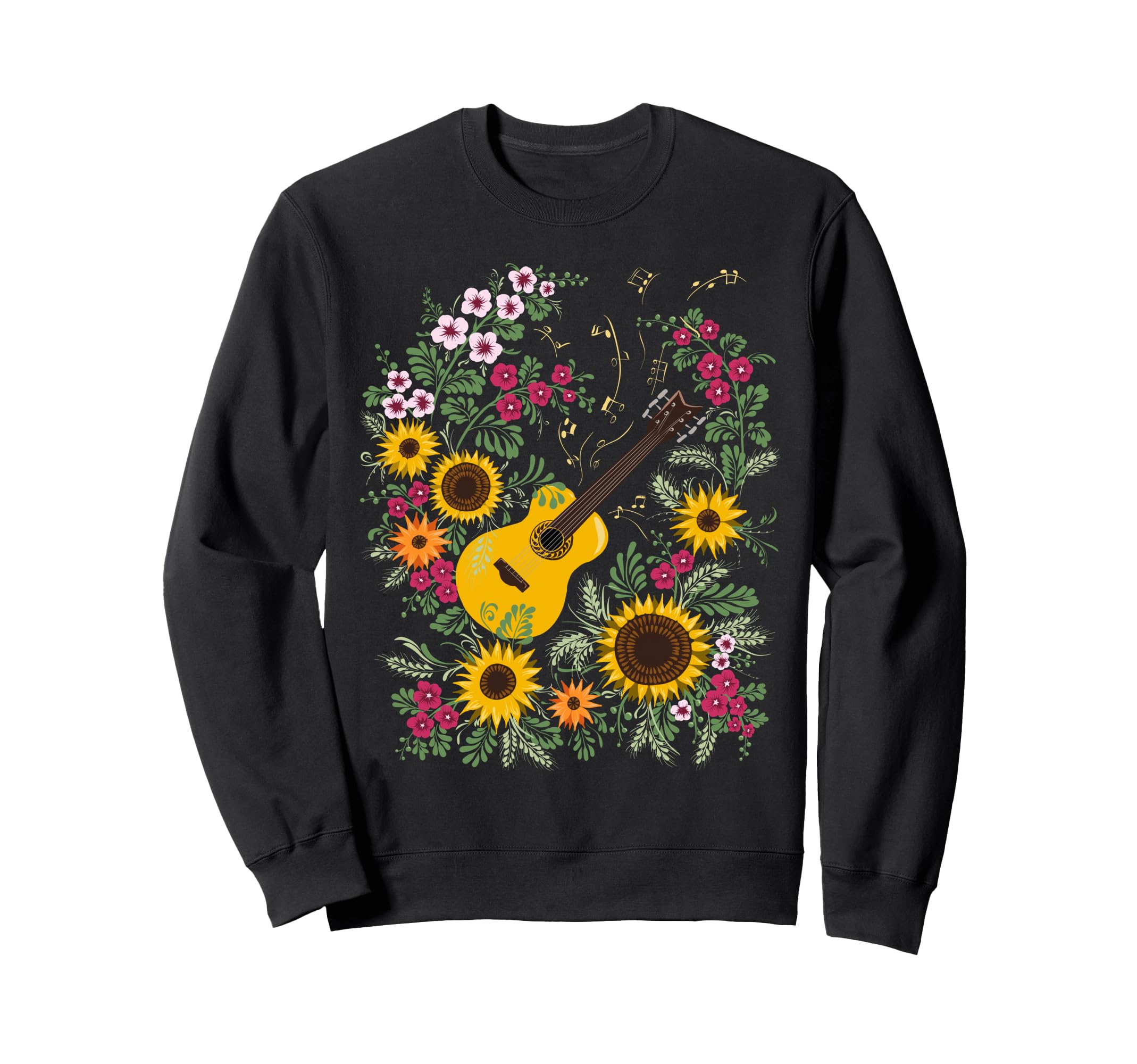 Acoustic Guitar Music Sweatshirt - Fun Novelty Design for Adults - T-Shirt, Sweatshirt, Hoodie
