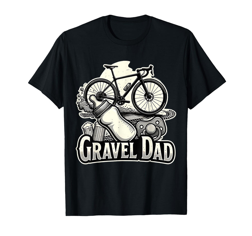 Gravel Dad Funny Bike Dad T-Shirt - Trendy Graphic Unisex - T-Shirt, Sweatshirt, Hoodie