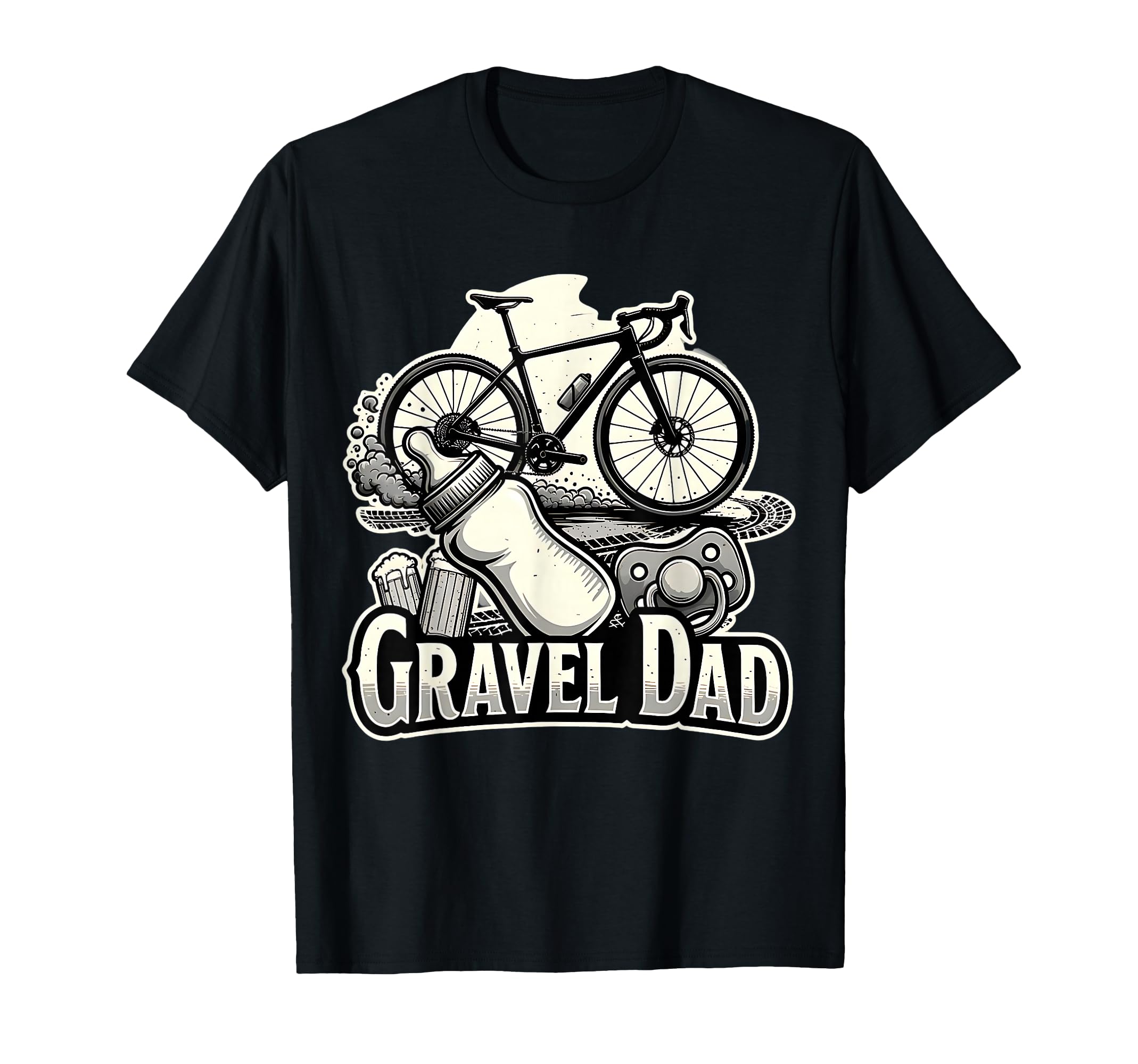 Gravel Dad Funny Bike Dad T-Shirt - Trendy Graphic Unisex - T-Shirt, Sweatshirt, Hoodie