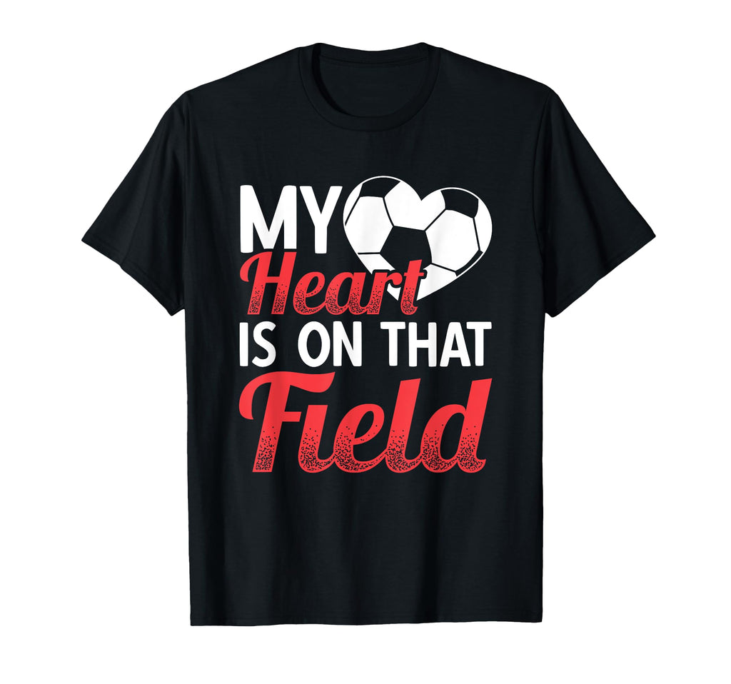 Heart Field Sports Football Ball Soccer T-Shirt - Streetwear Style Unisex - T-Shirt, Sweatshirt, Hoodie