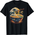 Japanese Kanagawa Wave Ramen Graphic Retro Anime - Adult & Kids T-Shirts, Sweatshirts & Hoodies apparel design preview 1