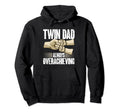 Twin Dad Always Overachieving Father Two Hoodie - Unique Graphic Unisex - T-Shirt, Sweatshirt, Hoodie