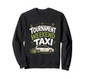 Funny Soccer Tournament Taxi Mom Sweatshirt - Minimalist Print for Adults - T-Shirt, Sweatshirt, Hoodie