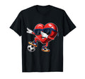 Valentines Day Heart Dabbing Heart Player T-Shirt - Novelty Apparel Unisex - T-Shirt, Sweatshirt, Hoodie