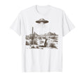 Western Ufo Alien Rodeo Cowboy Cat T-Shirt - Streetwear Style for Adults - T-Shirt, Sweatshirt, Hoodie