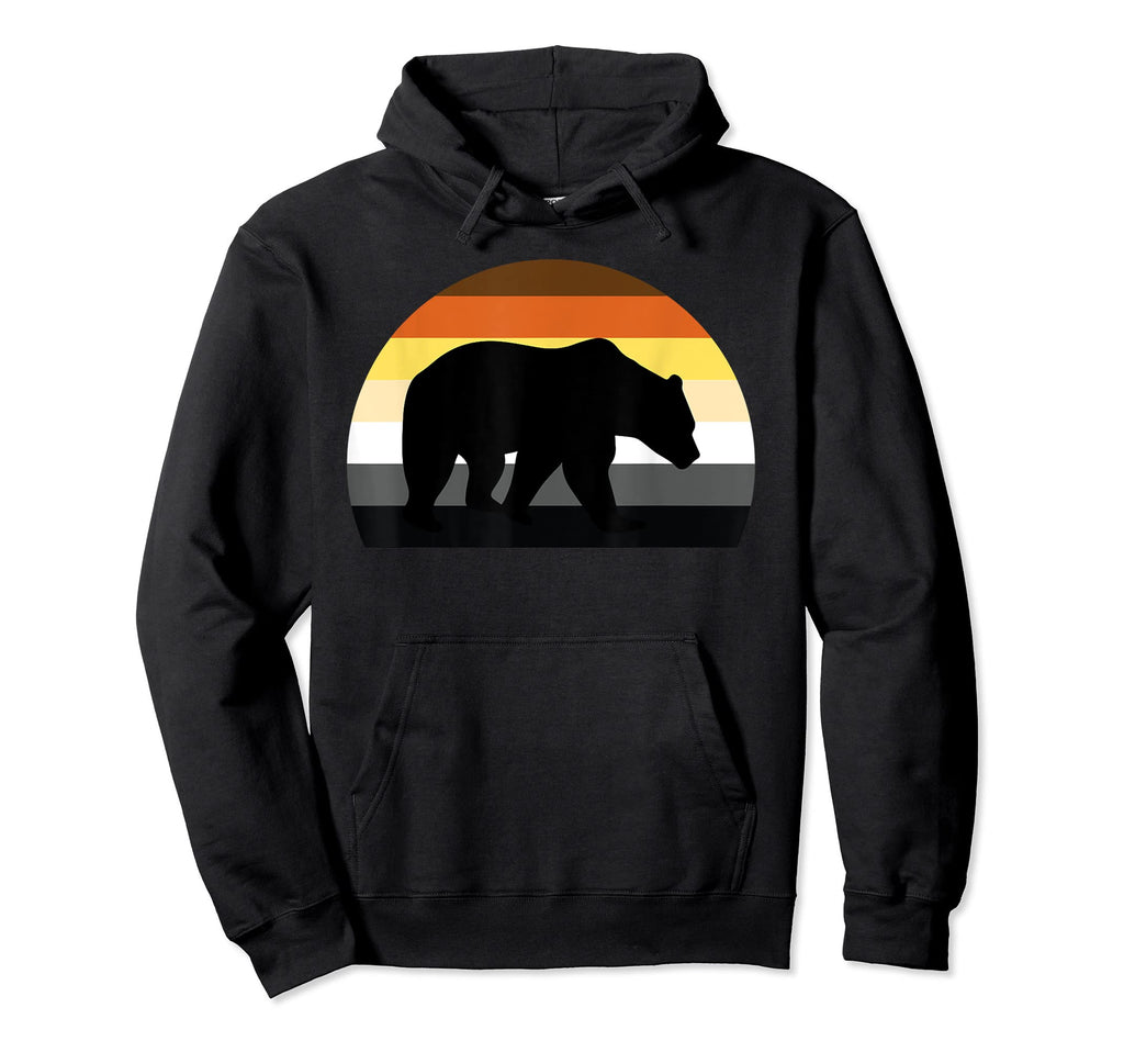Lgbt Papa Mens Gay Pride Month Gay Bear Hoodie - Novelty Apparel for Adults - T-Shirt, Sweatshirt, Hoodie