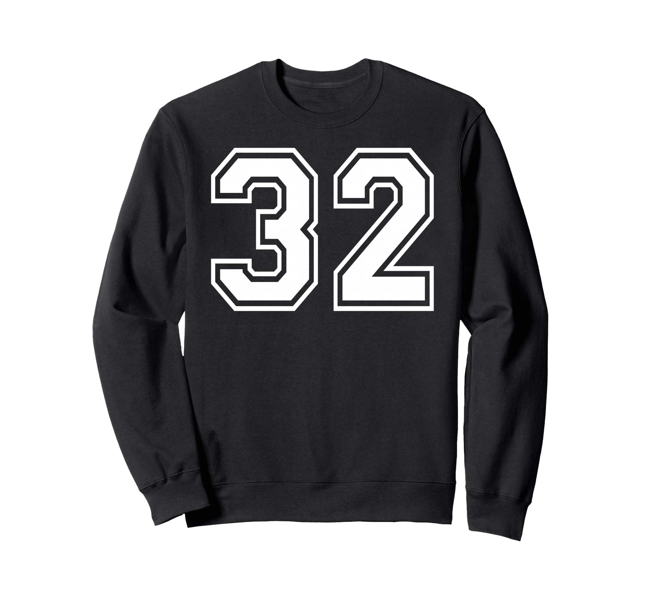32 Number Thirty Two Team Sports Sweatshirt - Aesthetic Graphic Unisex - T-Shirt, Sweatshirt, Hoodie