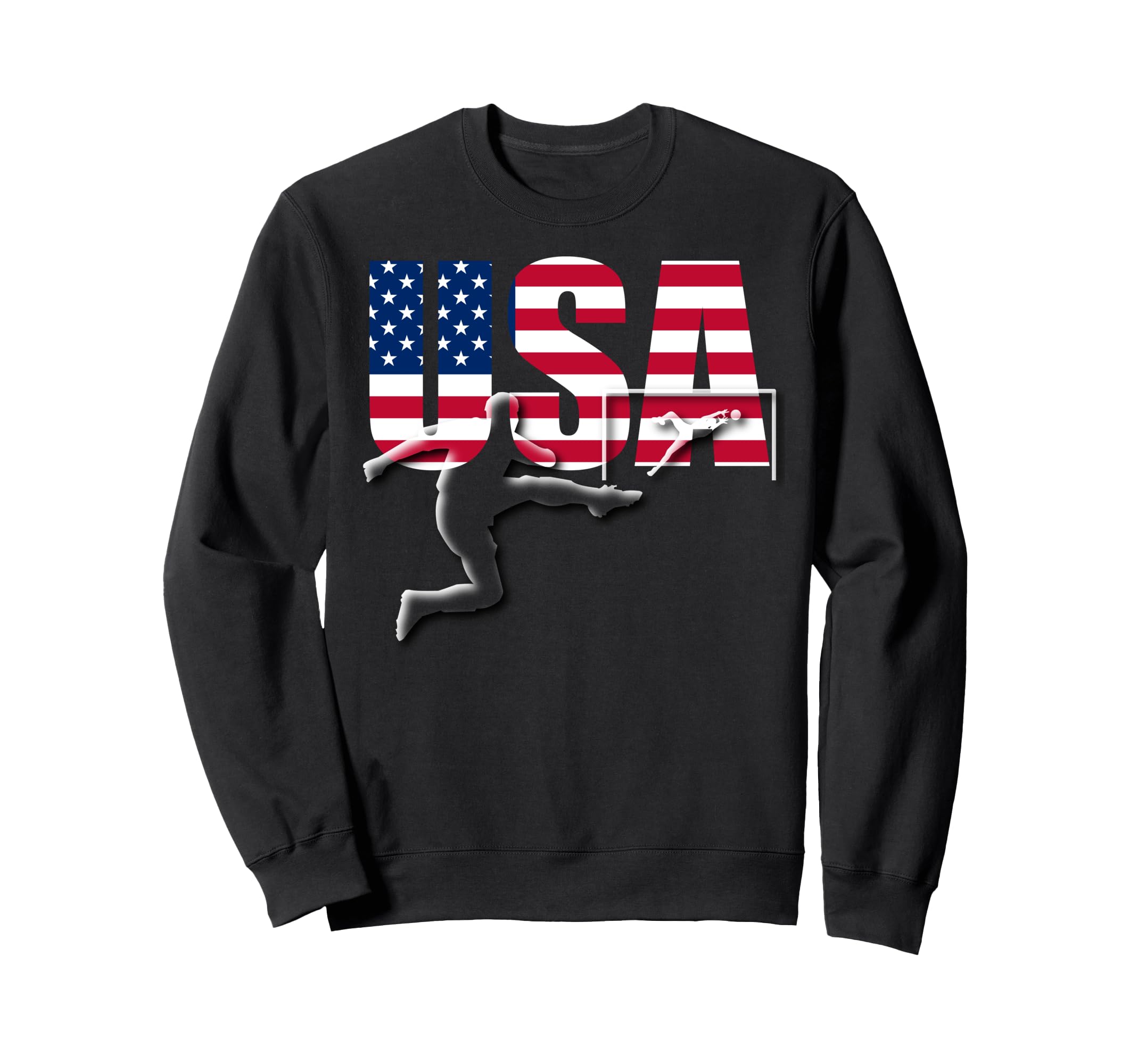 Usa Football Jersey National Flag Sweatshirt - Trendy Graphic Unisex - T-Shirt, Sweatshirt, Hoodie
