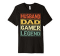 Husband Dad Gamer Legend Fathers Day T-Shirt - Aesthetic Graphic Men Women - T-Shirt, Sweatshirt, Hoodie