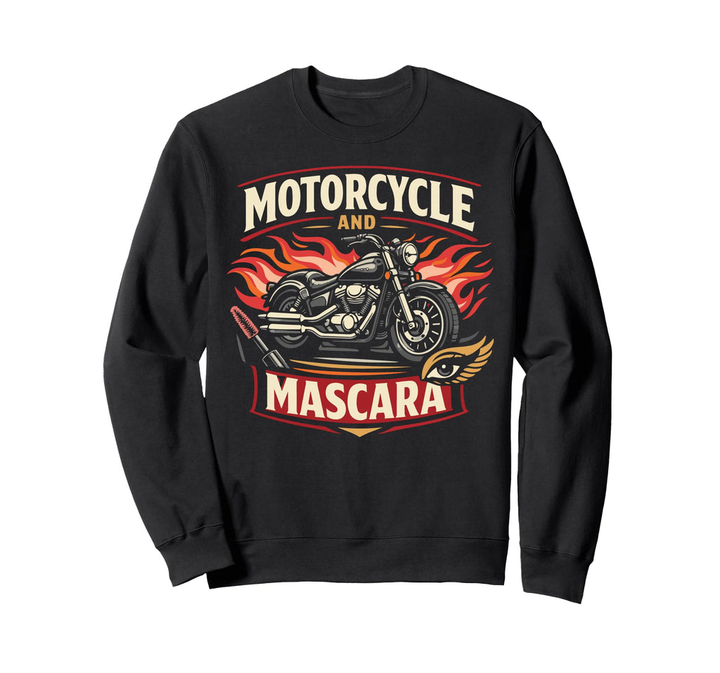 Motorcycle Biker Female Sweatshirt - Custom Art Print Unisex - T-Shirt, Sweatshirt, Hoodie