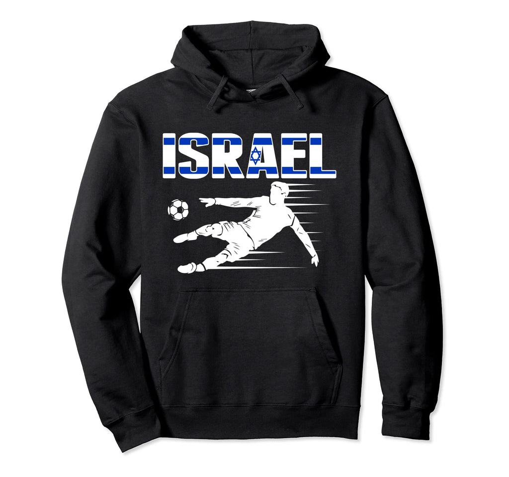 Israel Soccer Fans Jersey Proud Israeli Hoodie - Custom Art Print Unisex - T-Shirt, Sweatshirt, Hoodie
