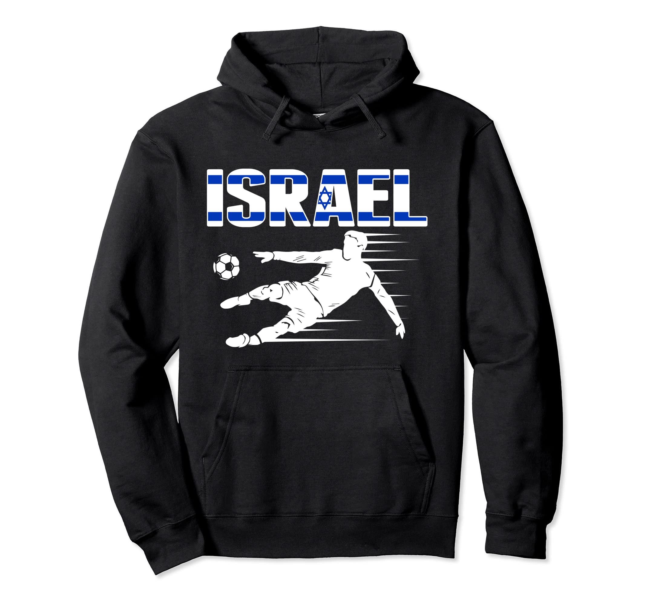 Israel Soccer Fans Jersey Proud Israeli Hoodie - Custom Art Print Unisex - T-Shirt, Sweatshirt, Hoodie