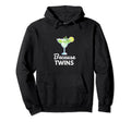 Funny Because Twins Twin Mom Outfit Hoodie - Unique Graphic for Adults - T-Shirt, Sweatshirt, Hoodie