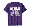 Ayden Myth Legend First Name Ayden T-Shirt - Minimalist Print for Adults - T-Shirt, Sweatshirt, Hoodie