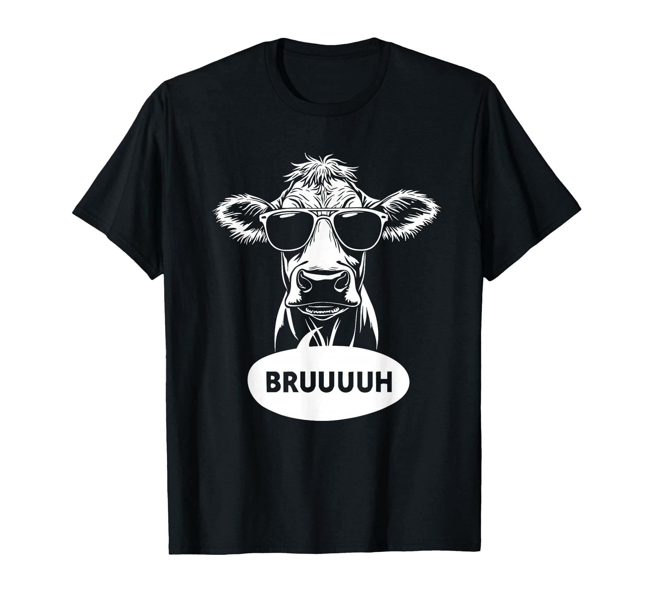Bruh Cow Funny Cow Lover Bruuuh Meme T-Shirt - Custom Art Print Unisex - T-Shirt, Sweatshirt, Hoodie