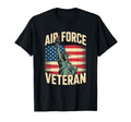 Air Force Veteran Us American Flag Dad T-Shirt - Novelty Apparel Unisex - T-Shirt, Sweatshirt, Hoodie