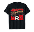 Loud Proud Soccer Mom Red Team Leopard T-Shirt - Unique Graphic Unisex - T-Shirt, Sweatshirt, Hoodie