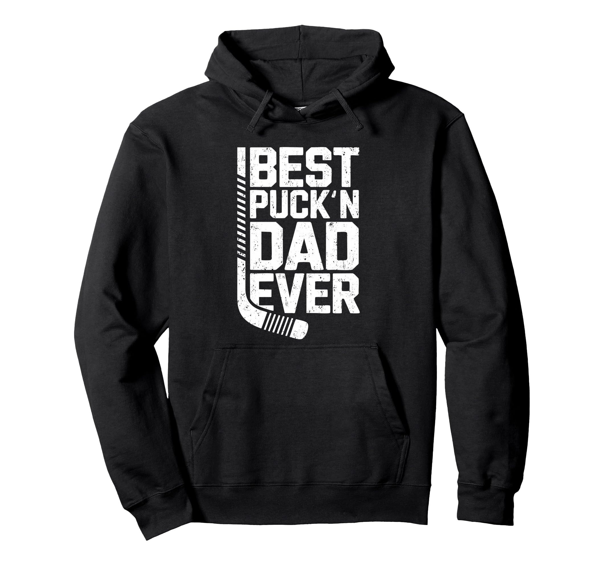 Best Puckn Dad Ever Funny Hockey Dad Hoodie - Unique Graphic for Adults - T-Shirt, Sweatshirt, Hoodie