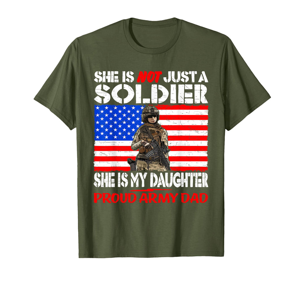 My Daughter Is Soldier Proud Army T-Shirt - Custom Art Print for Adults - T-Shirt, Sweatshirt, Hoodie