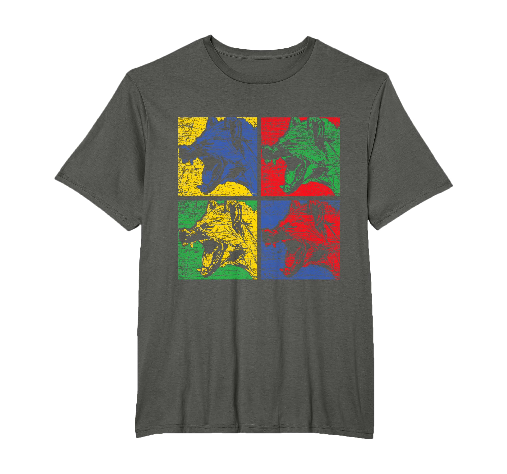 Pop Art Hyena Omnivore Scavenger T-Shirt - Custom Art Print Men Women - T-Shirt, Sweatshirt, Hoodie
