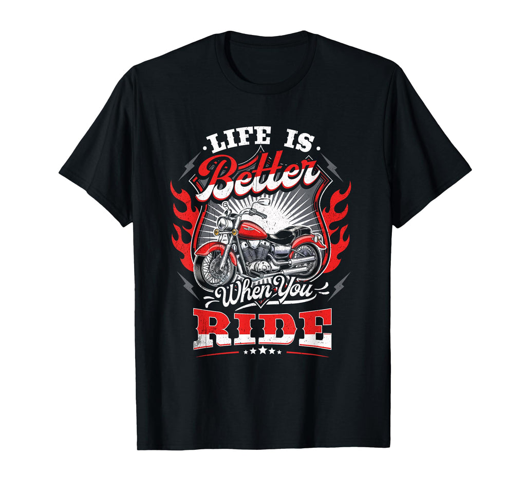 Dad Motorcycle Gifts Motorcycle T-Shirt - Fun Novelty Design Men Women - T-Shirt, Sweatshirt, Hoodie
