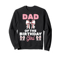 Dad Birthday Baseball Coquette Bow Sweatshirt - Custom Art Print Unisex - T-Shirt, Sweatshirt, Hoodie