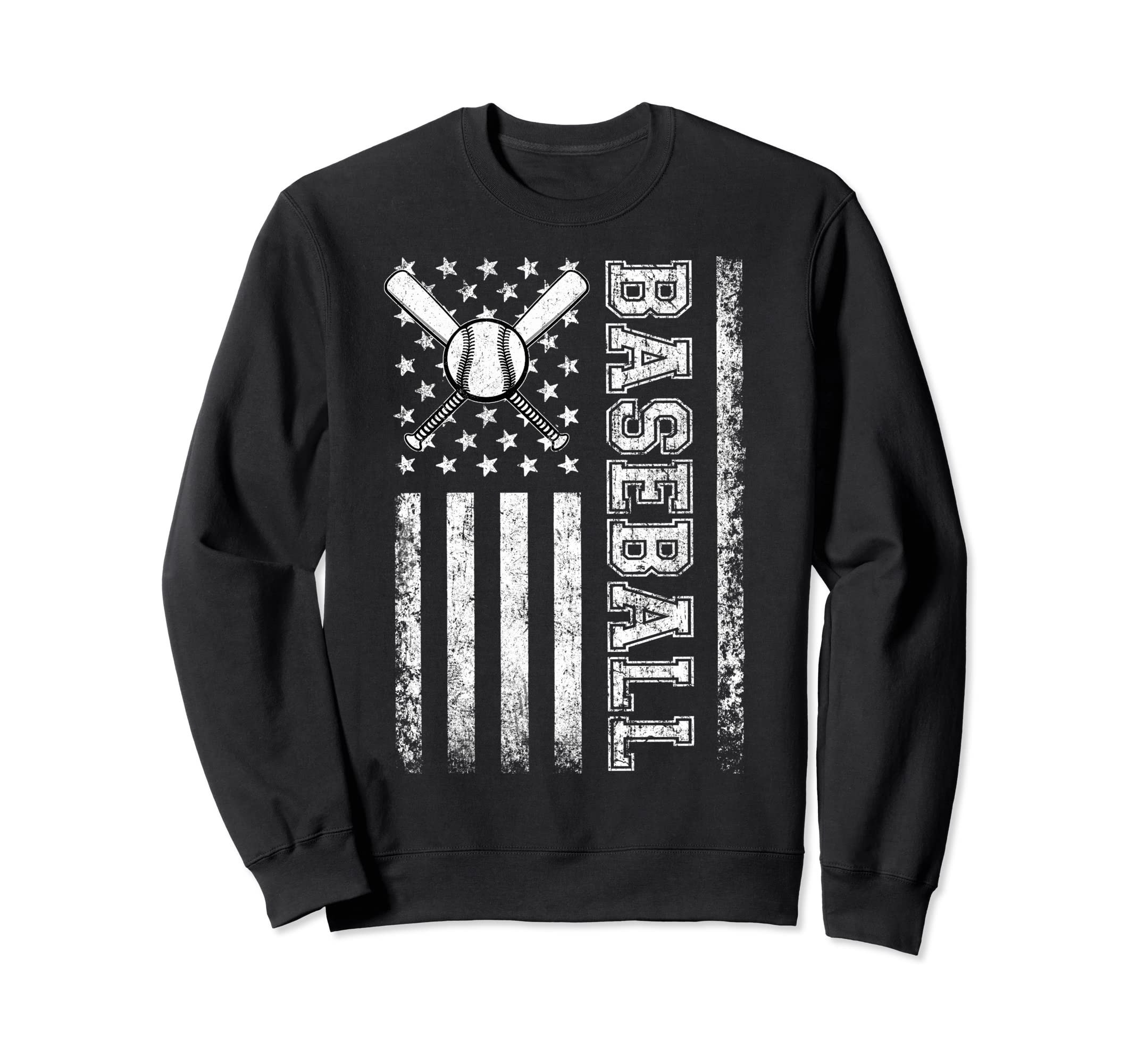 American Flag Baseball Flag Dad Mom Sweatshirt - Streetwear Style Unisex - T-Shirt, Sweatshirt, Hoodie