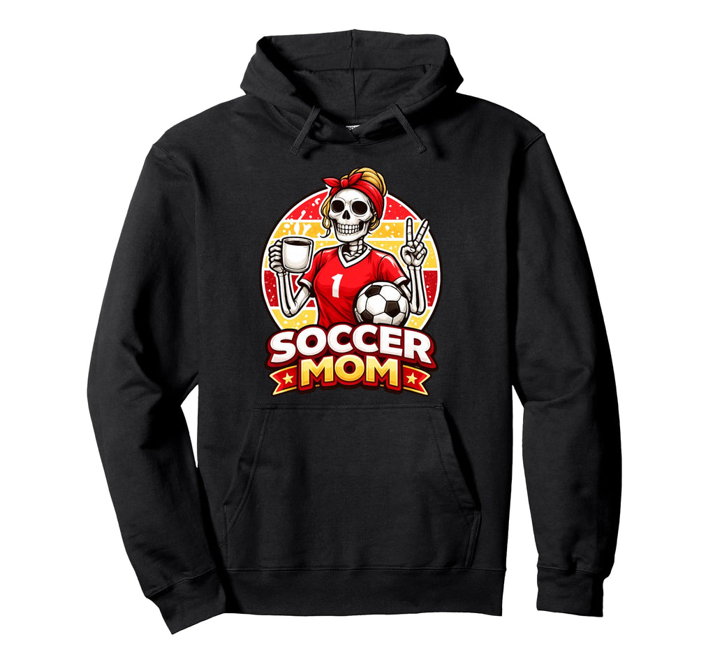 Soccer Mom Game Day Coffee Lover Hoodie - Unique Graphic Men Women - T-Shirt, Sweatshirt, Hoodie