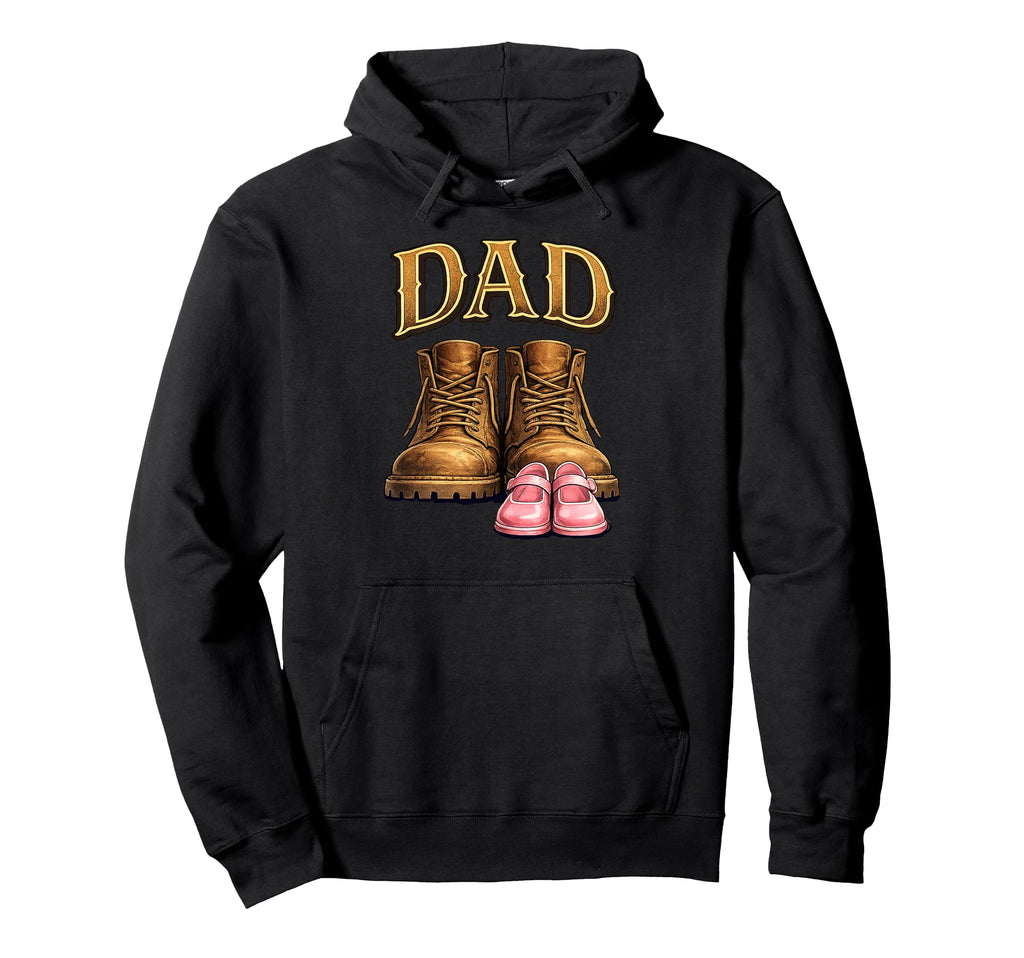 Dad Daughter Work Boots Father Proud Dad Hoodie - Trendy Graphic Unisex - T-Shirt, Sweatshirt, Hoodie