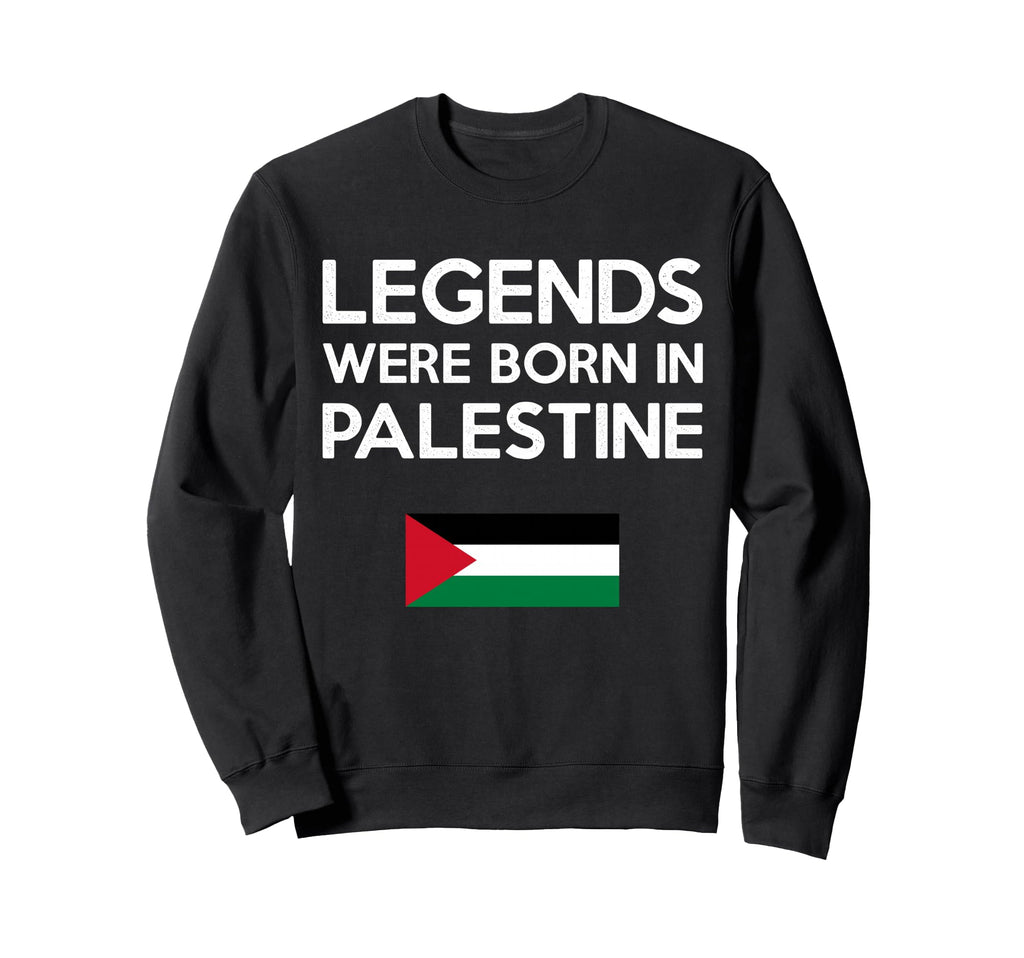 Legends Were Born Palestine Sweatshirt - Trendy Graphic Unisex - T-Shirt, Sweatshirt, Hoodie