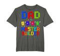Dad Master Builder Birthday Blocks T-Shirt - Fun Novelty Design Men Women - T-Shirt, Sweatshirt, Hoodie