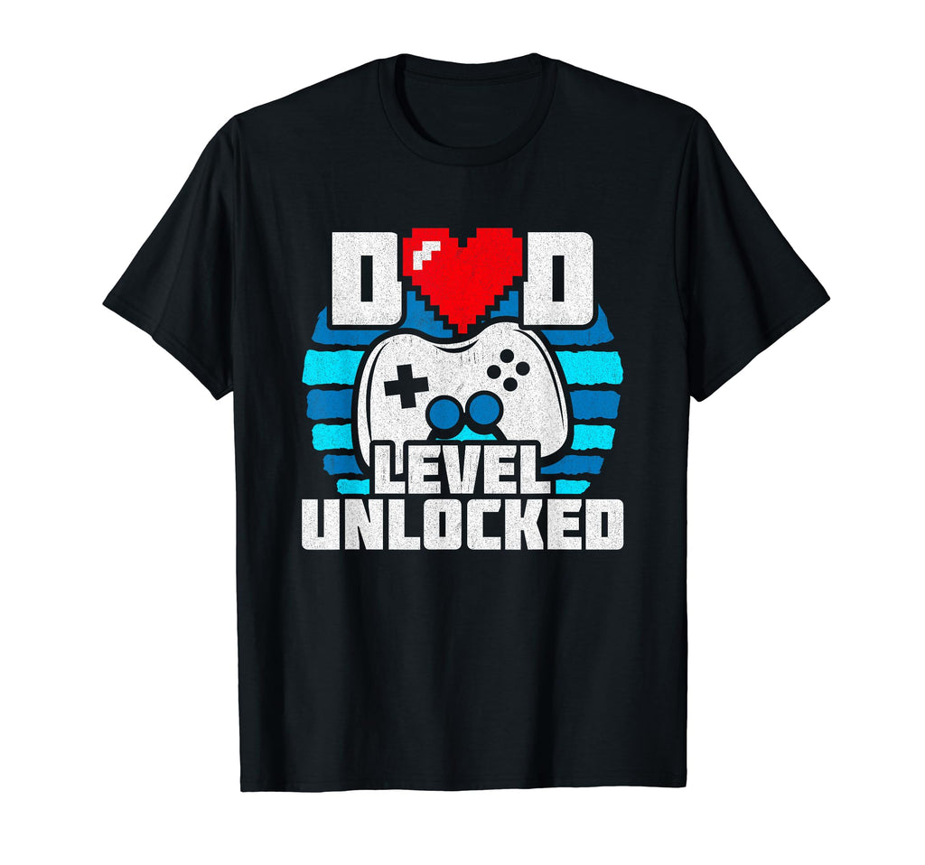 Announcement Gamer Dad New Dad Level T-Shirt - Streetwear Style Unisex - T-Shirt, Sweatshirt, Hoodie