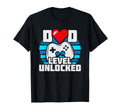 Announcement Gamer Dad New Dad Level T-Shirt - Streetwear Style Unisex - T-Shirt, Sweatshirt, Hoodie