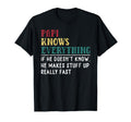 Papi Knows Everything Fathers Day Gift T-Shirt - Unique Graphic Men Women - T-Shirt, Sweatshirt, Hoodie