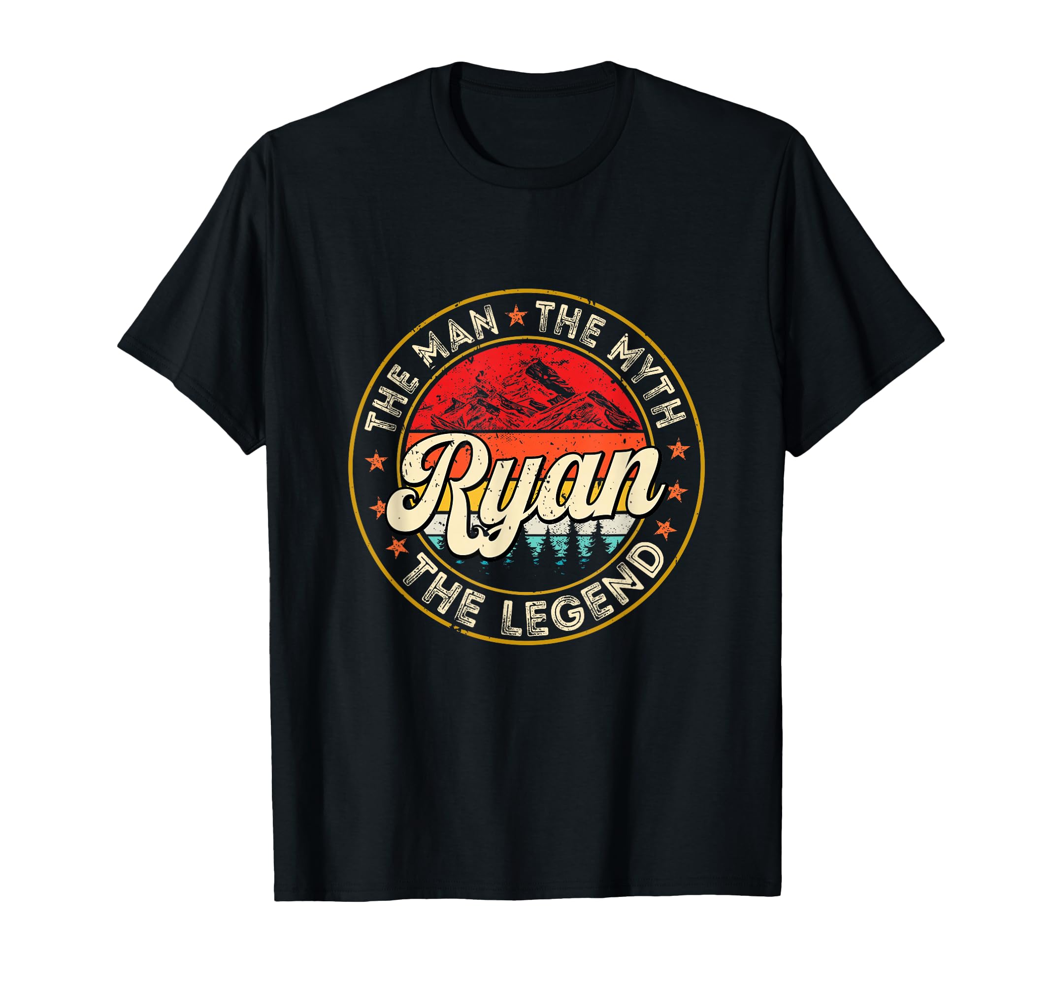 Ryan Myth Legend Personalized Name T-Shirt - Fun Novelty Design Men Women - T-Shirt, Sweatshirt, Hoodie