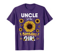 Uncle Birthday Sunflower Party Family T-Shirt - Minimalist Print Unisex - T-Shirt, Sweatshirt, Hoodie